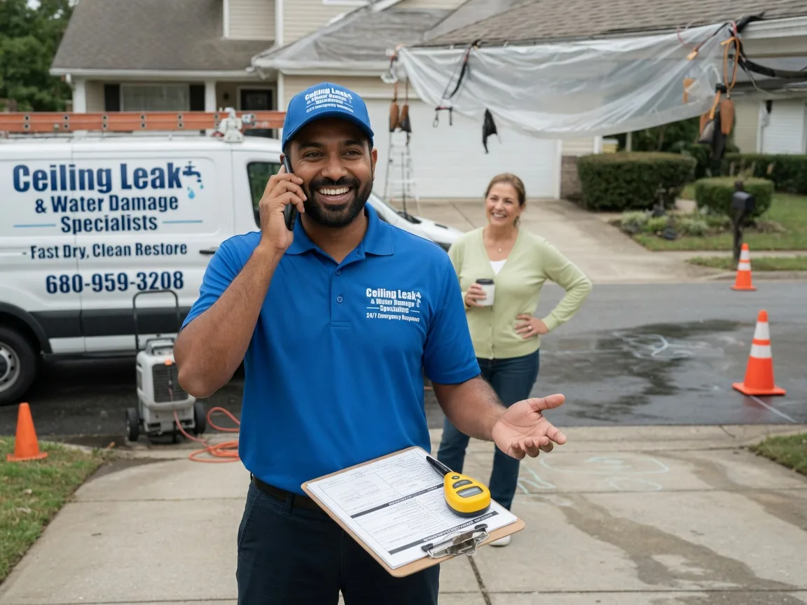 Ceiling Leak Cleanup Lake Saint Louis, MO FAQs